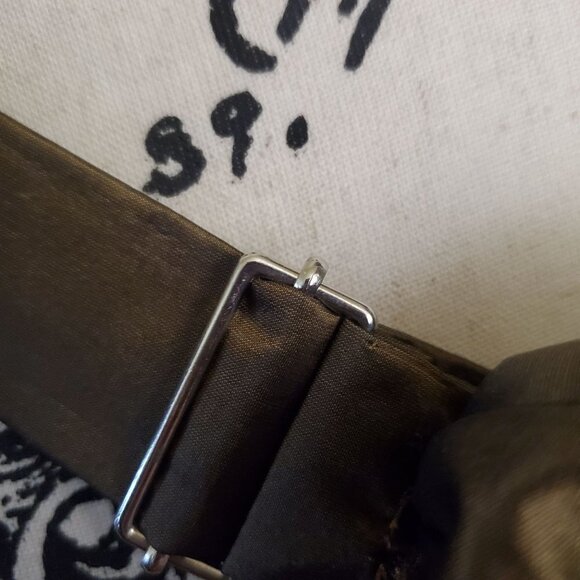 Echo Vintage 80s Brown Silk Rosette Adjustable Belt Spring Trend - Picture 4 of 6